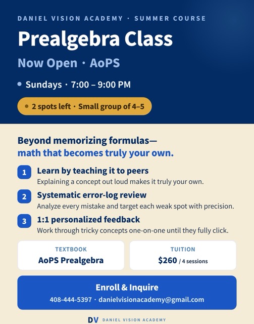 Prealgebra Class